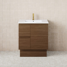 Dolce 750mm Walnut Freestanding Single Vanity
